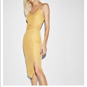 Express Twist-front Rib Dress